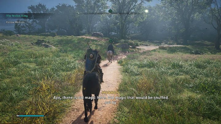 Wsiądź na konia i jedź za Modron do Kryjówki Złodziei - Assassins Creed Valhalla: Skradziony król/The Stolen King - solucja - Assassins Creed Valhalla - poradnik do gry