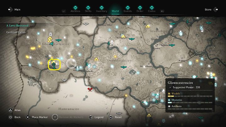 Wróć do Glowecestre (najlepiej skorzystać z opcji szybkiej podróży), by przesłuchać Cynona przed rozpoczęciem uroczystości - Assassins Creed Valhalla: Zdradzona miłość/A Love Betrayed - solucja - Assassins Creed Valhalla - poradnik do gry