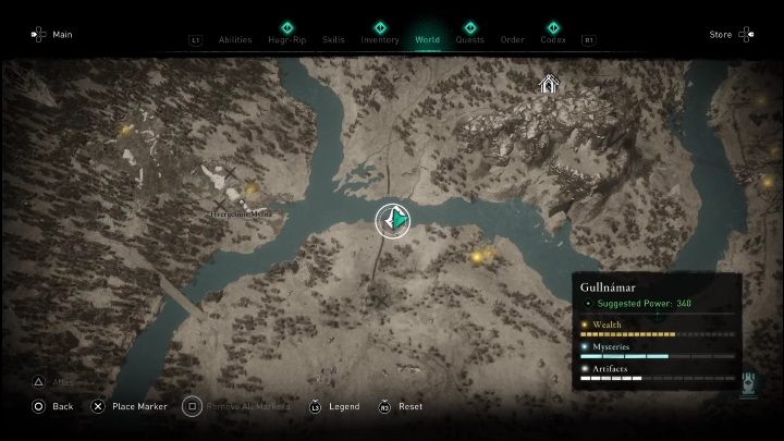 Lokalizacja: południowa część mapy, blisko krańca regnionu - AC Valhalla Świt Ragnaroku: Schemat ozdobny (Gullnamar) - lista wszystkich - Assassins Creed Valhalla - poradnik do gry