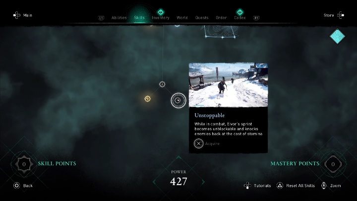 Umiejętność ta sprawia, że podczas biegu możecie wywracać wrogów - AC Valhalla: Nowe umiejętności - Mistrzowskie wyzwania, co nowego? - Assassins Creed Valhalla - poradnik do gry