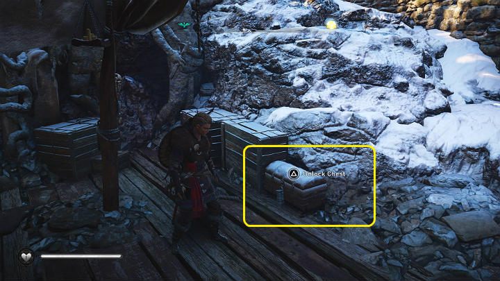 Znaleziony w ciele Sulego klucz wykorzystaj, by otworzyć skrzynie pod wiatą - Assassins Creed Valhalla: Złotousty zdrajca - solucja, opis przejścia - Assassins Creed Valhalla - poradnik do gry