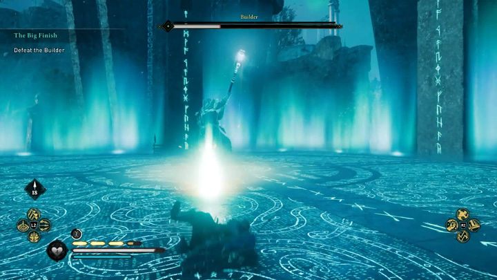 Drugim specjalnym atakiem Konstruktora jest wiązka mroźnej energii, którą może posyłać po podłożu areny - Assassins Creed Valhalla: Konstruktor/Builder - boss, jak pokonać? - Assassins Creed Valhalla - poradnik do gry