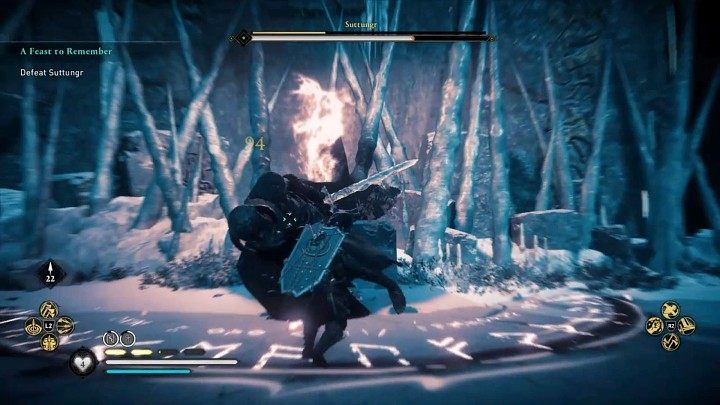 Większość ataków Suttungra jest sygnalizowana i można ich uniknąć, nie odnosząc przy tym żadnych obrażeń - Assassins Creed Valhalla: Suttungr - boss, jak pokonać? - Assassins Creed Valhalla - poradnik do gry