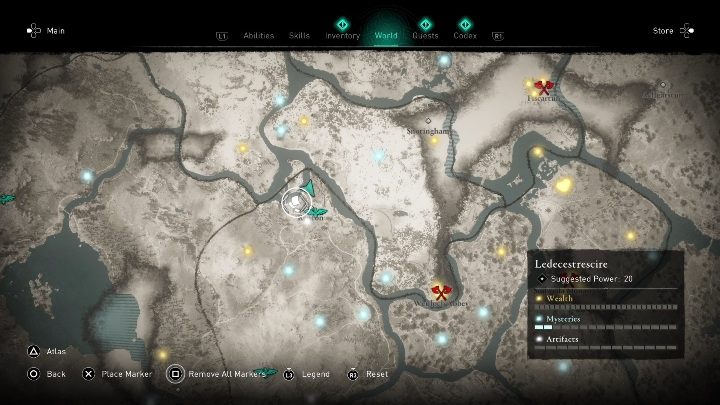 Lokacja: Kartkę znajdziesz w mieście Repton - Assassins Creed Valhalla: Karta niesiona wiatrem - Ledecestrescire, sekrety - Assassins Creed Valhalla - poradnik do gry