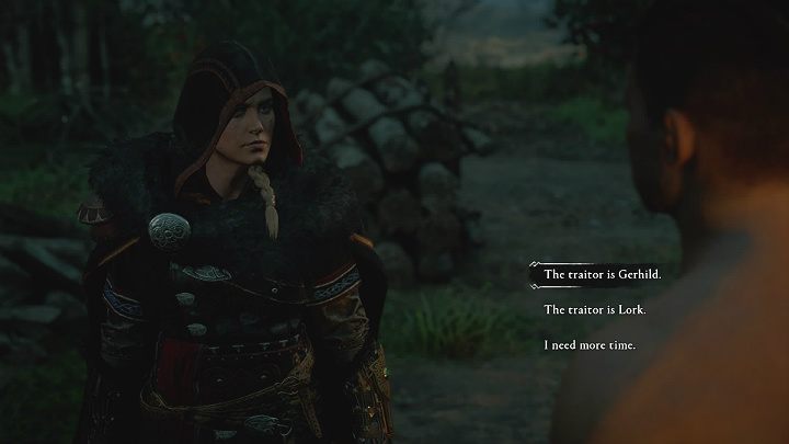 Zdrajcą jest Gerhild i świadczą o tym liczne dowody - Assassins Creed Valhalla: Dawne rany/Old Wounds - ważny wybór - Assassins Creed Valhalla - poradnik do gry