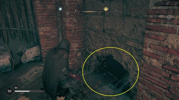 Na dole musisz prześlizgiwać się pod ścianami, aby przedostać się dalej - Assassins Creed Valhalla: Wyposażenie - Ledecestrescire, sekrety, lokacje - Assassins Creed Valhalla - poradnik do gry
