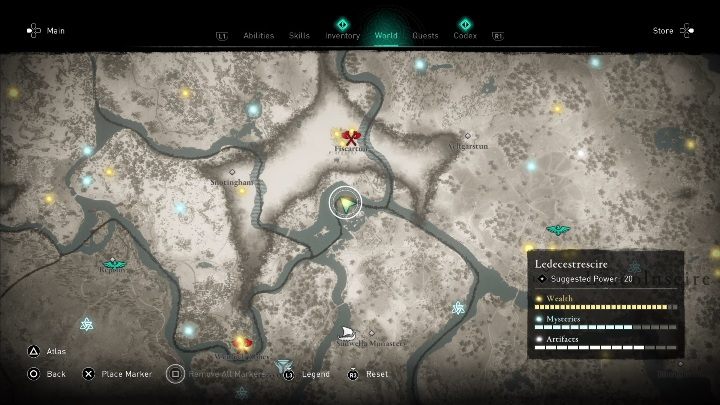 Płaszcz myśliwego znajdziesz na samym północnym szczycie tego regionu - Assassins Creed Valhalla: Wyposażenie - Ledecestrescire, sekrety, lokacje - Assassins Creed Valhalla - poradnik do gry