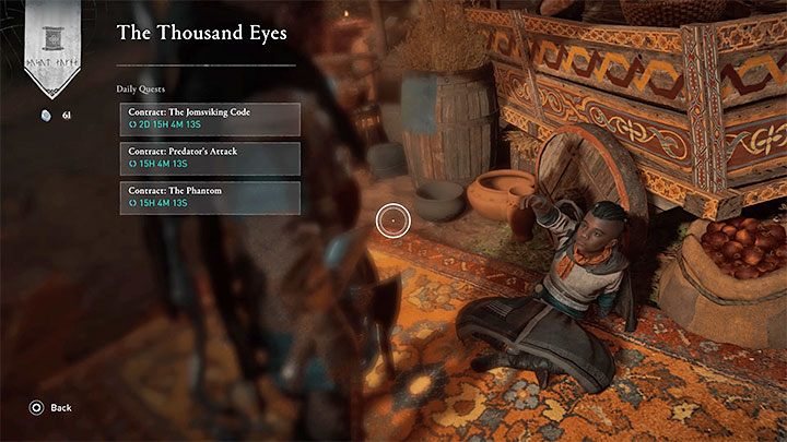 Możesz odbierać kontrakty - dzienne questy zlecane przez Gildię Tysiąca Oczu - Assassins Creed Valhalla: Dzienne questy - gildia Tysiąca Oczu - Assassins Creed Valhalla - poradnik do gry
