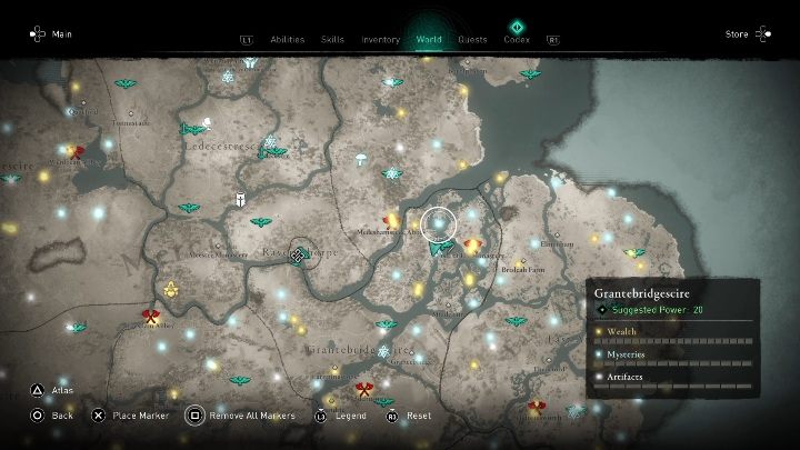 Maskę w regionie Grantebridgescire możesz znaleźć na północnej części - Assassins Creed Valhalla: Rzymski artefakt - Grantebridgescire, sekrety, lokacje - Assassins Creed Valhalla - poradnik do gry