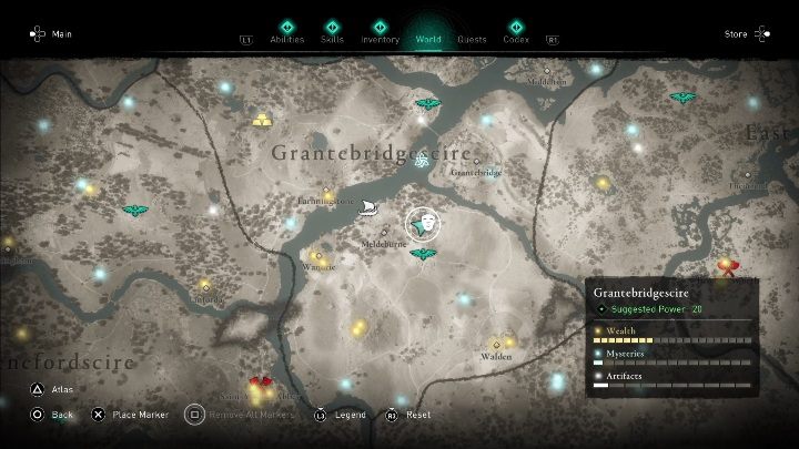 Tę maskę znajdziesz na wschód od Meldeburne - Assassins Creed Valhalla: Rzymski artefakt - Grantebridgescire, sekrety, lokacje - Assassins Creed Valhalla - poradnik do gry