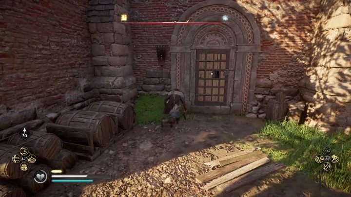 Aby dostać się do budynku musisz zdobyć klucz - Assassins Creed Valhalla: Zdolności - Grantebridgescire, sekrety, lokacje - Assassins Creed Valhalla - poradnik do gry