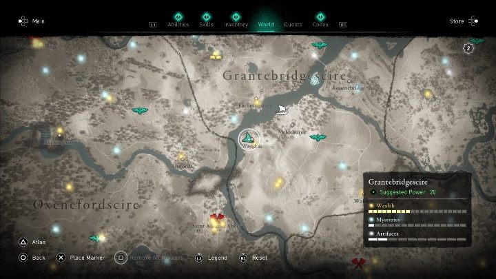 Tarczę znajdziesz na południowej części mapy, zaraz przy rzece - Assassins Creed Valhalla: Wyposażenie - Grantebridgescire, sekrety, lokacje - Assassins Creed Valhalla - poradnik do gry
