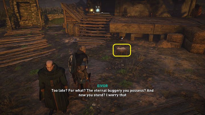 Gdy tylko mnich wstanie zabierz klucz na którym mężczyzna siedział (Monks Shed Door Key) - Assassins Creed Valhalla: Świętoszek/The Devout Troll - solucja - Assassins Creed Valhalla - poradnik do gry