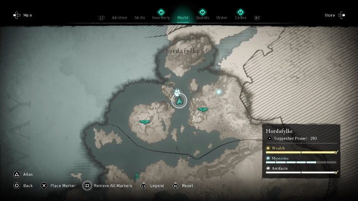 W Hordafylke znajdziesz niedźwiedzia, który chowa się przed światem na jednej z małych wysp, na środku regionu - Assassins Creed Valhalla: Legendarne zwierzę - Hordafylke, sekrety, lokacje - Assassins Creed Valhalla - poradnik do gry