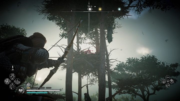 Lokalizacja totemu: aby dostać się do totemu musisz wejść na najwyższą gałąź w okolicy - Assassins Creed Valhalla: Przeklęty symbol - Suthsexe, sekrety, lokacje - Assassins Creed Valhalla - poradnik do gry