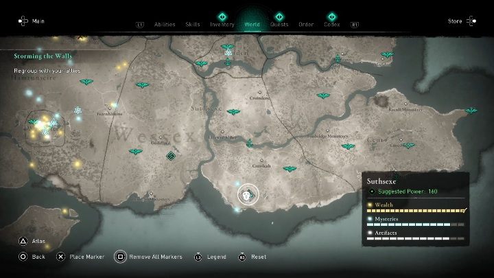 Drugą maskę w tej lokacji znajdziesz na samym jej południowym krańcu - Assassins Creed Valhalla: Rzymski artefakt - Suthsexe, sekrety, lokacje - Assassins Creed Valhalla - poradnik do gry