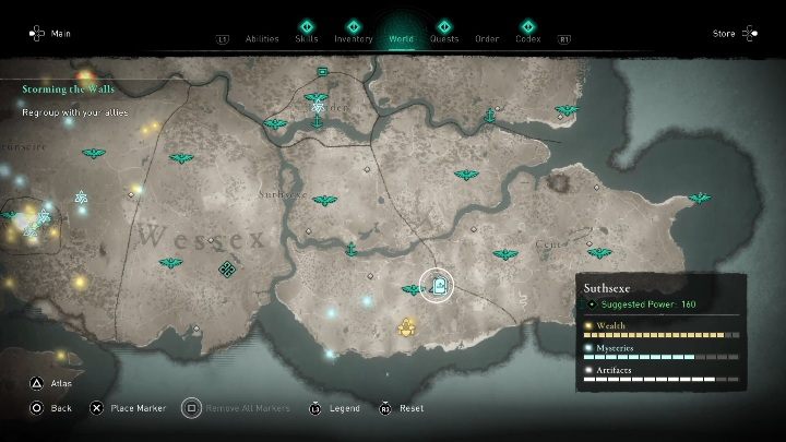Ten skarb znajdziesz w jaskiniach we wschodniej części regionu Suthsexe - Assassins Creed Valhalla: Skarby Brytanii - Suthsexe, sekrety, lokacje - Assassins Creed Valhalla - poradnik do gry