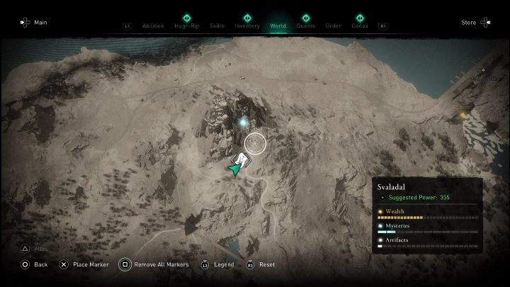 Lokalizacja: północna część mapy, zaraz obok punktu synchronizacji - AC Valhalla Świt Ragnaroku: Schemat ozdobny (Svaladal) - lista wszystkich - Assassins Creed Valhalla - poradnik do gry
