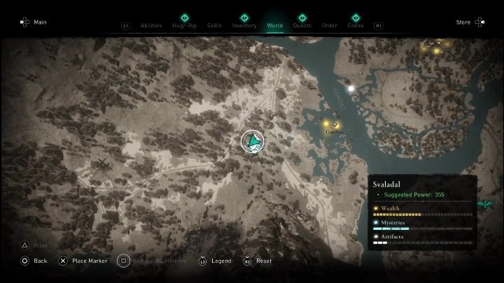 Lokalizacja: środkowa część mapy, zaraz przy rzece - AC Valhalla Świt Ragnaroku: Schemat ozdobny (Svaladal) - lista wszystkich - Assassins Creed Valhalla - poradnik do gry