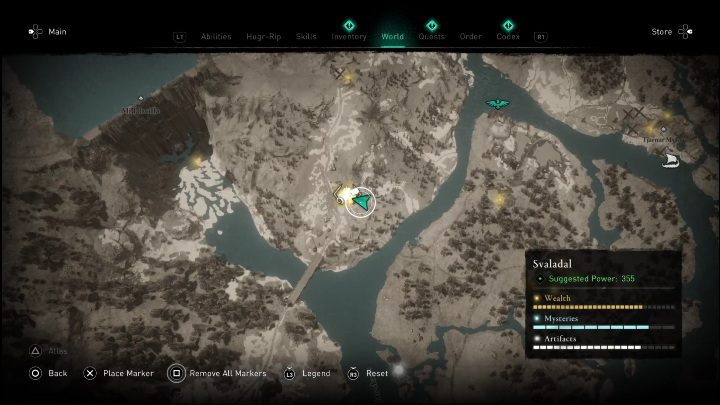 Lokalizacja: północna część regionu - AC Valhalla Świt Ragnaroku: Heroiczna saga (Svaladal) - lista wszystkich - Assassins Creed Valhalla - poradnik do gry