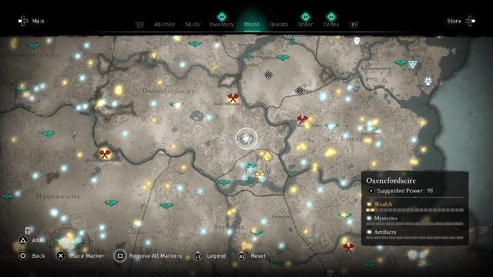 Mapę skarbu znajdziesz w południowej części regionu Oxenefordscire - Assassins Creed Valhalla: Mapa skarbów - Lunden, sekrety, lokacje - Assassins Creed Valhalla - poradnik do gry