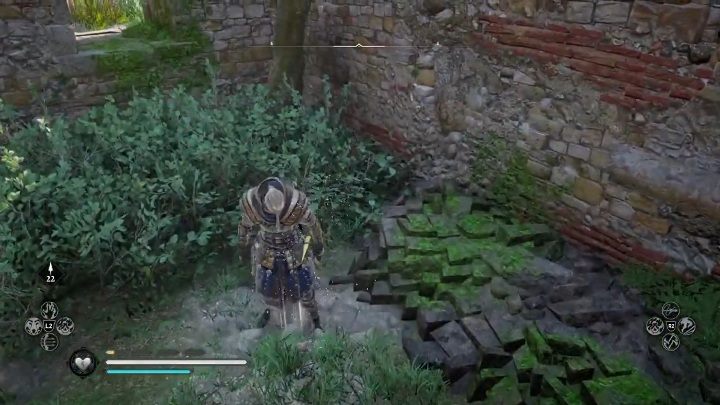 Skarb znajduje się pomiędzy ruinami, koło skał i roślin - Assassins Creed Valhalla: Mapa skarbów - Lunden, sekrety, lokacje - Assassins Creed Valhalla - poradnik do gry