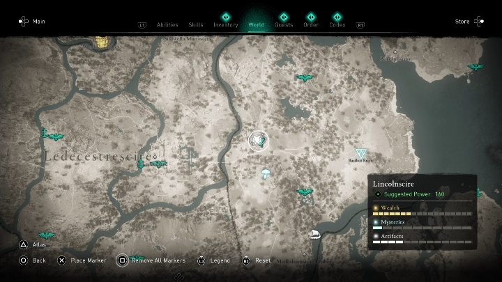 Lokacja przeklętego miejsca: w wschodniej części regionu - Assassins Creed Valhalla: Przeklęty symbol - Lincolnscire, sekrety, lokacje - Assassins Creed Valhalla - poradnik do gry