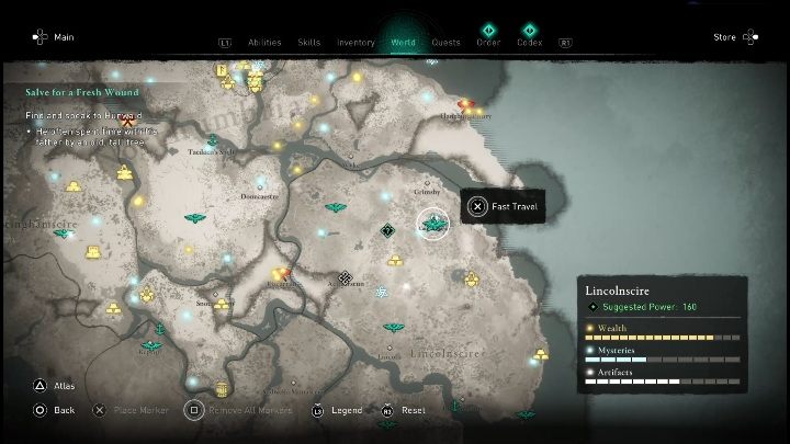 W Lincolnscire znajdziesz zwierzę w ruinach - Assassins Creed Valhalla: Legendarne zwierzę - Lincolnscire, sekrety, lokacje - Assassins Creed Valhalla - poradnik do gry