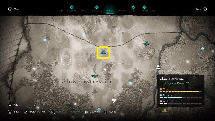 Słój różanego miodu należy dostarczyć do chaty pustelnika u podnóża góry, na północ od źródła Sabriny w Glowecestre - Assassins Creed Valhalla: Oczekujące dostawy/Pending Deliveries - solucja - Assassins Creed Valhalla - poradnik do gry