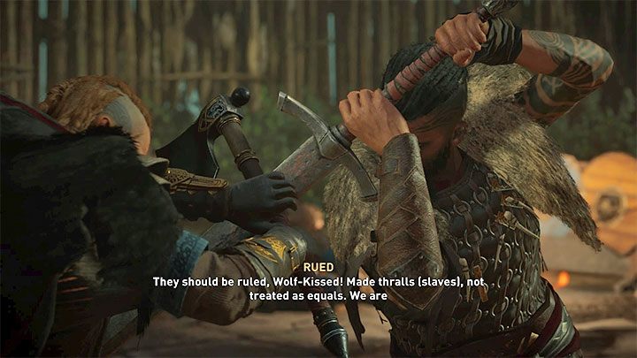 Pojedynki z bossami są symbolizowane w AC Valhalla pojawieniem się długiego paska zdrowia przeciwnika u góry ekranu - Assassins Creed Valhalla: Bossowie - porady, podstawy - Assassins Creed Valhalla - poradnik do gry