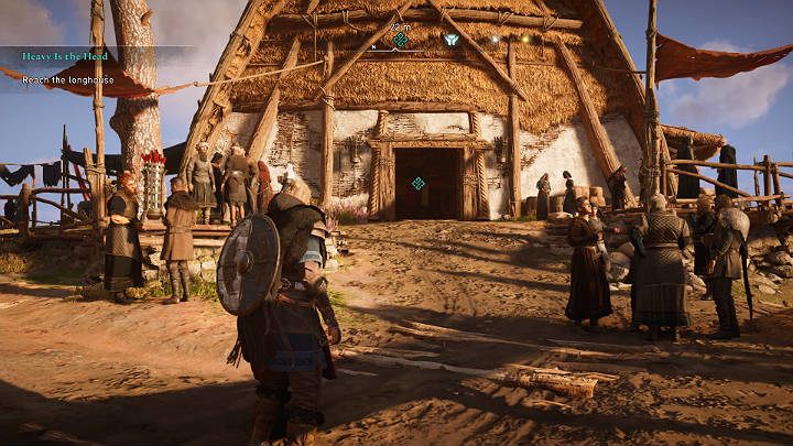 Następnego ranka idź prosto do długiego domu, by obejrzeć ceremonię koronacji nowego króla Mercji - Ceolwulfa - Assassins Creed Valhalla: Ciężar władzy/Heavy is the Head - solucja - Assassins Creed Valhalla - poradnik do gry
