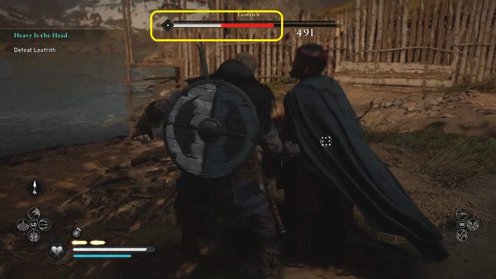 Taktyka na Leofritha jest bardzo prosta - unikaj lub blokuj jego ataki i przechodź do szybkiej kontry - Assassins Creed Valhalla: Ciężar władzy/Heavy is the Head - solucja - Assassins Creed Valhalla - poradnik do gry