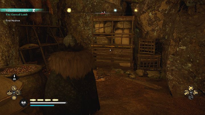 Gdy będziesz w środku odsuń ciężki regał, by przejść do dalszej części podziemnego kompleksu - Assassins Creed Valhalla: Jak jagnię na rzeź/The Gutted Lamb - solucja - Assassins Creed Valhalla - poradnik do gry