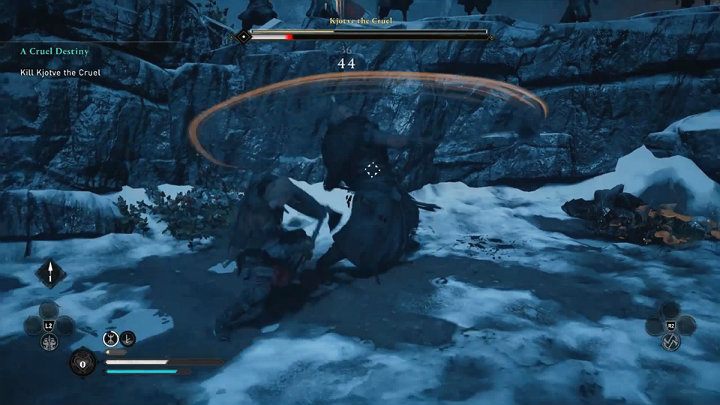 Gdy tylko walka przeniesie się na inny teren będziesz mieć znacznie mniej miejsca do wykonywania manewrów - Assassins Creed Valhalla: Kjotve Okrutny/Kjotve the Cruel - boss, jak pokonać? - Assassins Creed Valhalla - poradnik do gry