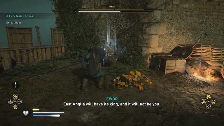Poza zwykłymi zdolnościami wyrządzającymi obrażenia Rued może także włączyć regenerację utraconego zdrowia - Assassins Creed Valhalla: Rued - boss, jak pokonać? - Assassins Creed Valhalla - poradnik do gry