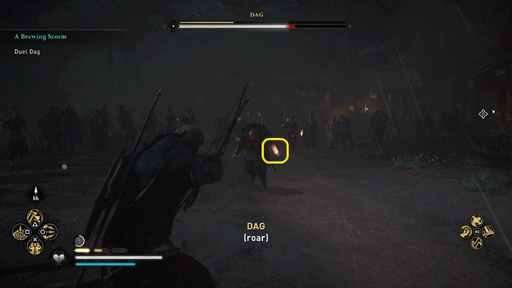 Na pewnym etapie walki Dag porzuci swoja tarczę i weźmie do lewej ręki kolejny topór - Assassins Creed Valhalla: Dag - boss, jak pokonać? - Assassins Creed Valhalla - poradnik do gry