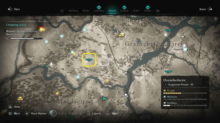 Następnie udaj się do ruin Thaerelea (Thaerelea Ruins), do miejsca punktu synchronizacji - Assassins Creed Valhalla: Krok po kroku/Chipping Away - solucja, opis przejścia - Assassins Creed Valhalla - poradnik do gry