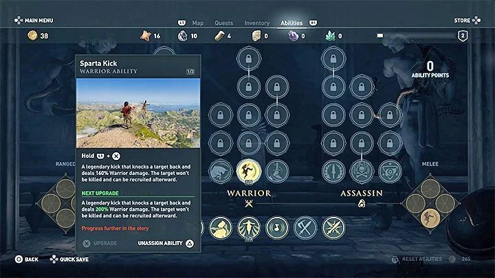 Dla przypomnienia spartański kopniak (Sparta Kick) był jedną z aktywnych umiejętności w AC Odyssey pozwalającą na odrzucenie kopniętego przeciwnika z wielką siłą - Assassins Creed Valhalla: Czy w grze jest spartański kopniak? - Assassins Creed Valhalla - poradnik do gry