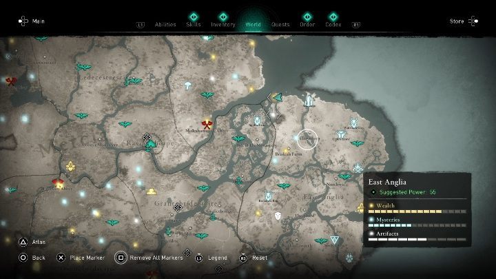 Płaszcz znajdziesz na północno zachodniej części mapy - Assassins Creed Valhalla: Wyposażenie - Wschodnia Anglia, sekrety, lokacje - Assassins Creed Valhalla - poradnik do gry