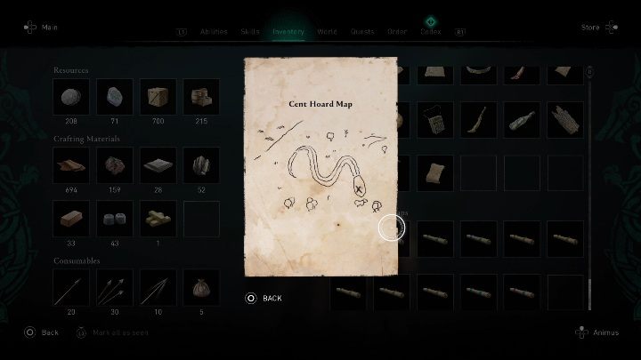 1 - Assassins Creed Valhalla: Mapa skarbów - Cent, sekrety, lokacje - Assassins Creed Valhalla - poradnik do gry