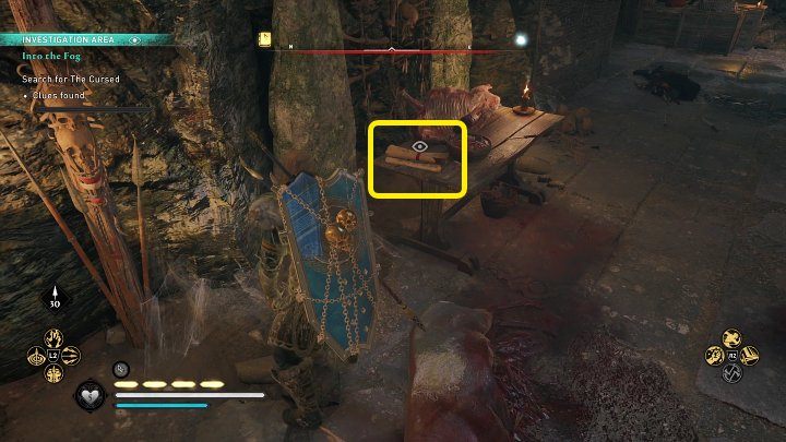 Kolejną wskazówkę znajdziecie w miejscu widocznym na powyższym obrazku - AC Valhalla Gniew Druidów: W objęcia mgły/Into the Fog - solucja - Assassins Creed Valhalla - poradnik do gry
