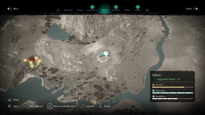 Maskę znajdziecie w południowo zachodniej części regionu - AC Valhalla Gniew Druidów: Artefakt Ui Neilla - Ulster, sekrety, lokacje - Assassins Creed Valhalla - poradnik do gry