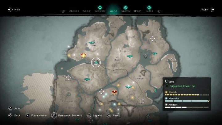 1 - AC Valhalla Gniew Druidów: Mapa ukrycia skarbu - Ulster, sekrety, lokacje - Assassins Creed Valhalla - poradnik do gry