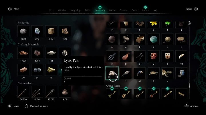 Ofiara: Jako ofiarę musicie poświęcić 2 łapy rysia (Lynx Pawn) - AC Valhalla Świt Ragnaroku: Krasnoludzki ołtarz (Vangrinn) - lista wszystkich - Assassins Creed Valhalla - poradnik do gry