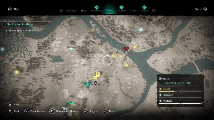 Rzymskie wykopaliska (Roman Excavations) w regionie Evresin, znajdziecie w północnej części tego regionu - AC Valhalla Oblężenie Paryża: Jak zdobyć Joyeuse? - Assassins Creed Valhalla - poradnik do gry