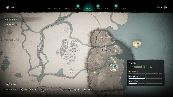 1 - AC Valhalla Gniew Druidów: Fragmenty Cyklu Irlandzkiego - cała kolekcja, mapa - Assassins Creed Valhalla - poradnik do gry