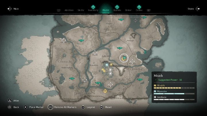1 - AC Valhalla Gniew Druidów: Zestaw druidzkiego rynsztunku - gdzie znaleźć? Mapa - Assassins Creed Valhalla - poradnik do gry