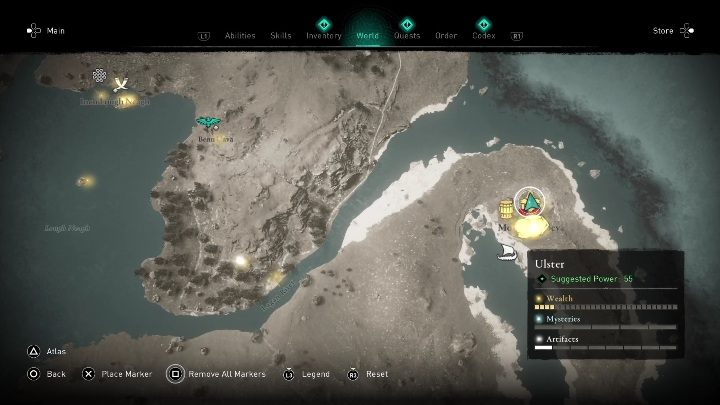 Region: Ulster - AC Valhalla Gniew Druidów: Zestaw druidzkiego rynsztunku - gdzie znaleźć? Mapa - Assassins Creed Valhalla - poradnik do gry