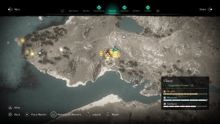 Region: Ulster - AC Valhalla Gniew Druidów: Zestaw druidzkiego rynsztunku - gdzie znaleźć? Mapa - Assassins Creed Valhalla - poradnik do gry