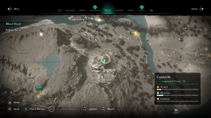 Region: Connacht - AC Valhalla Gniew Druidów: Zestaw celtyckiego rynsztunku - gdzie znaleźć? Mapa - Assassins Creed Valhalla - poradnik do gry